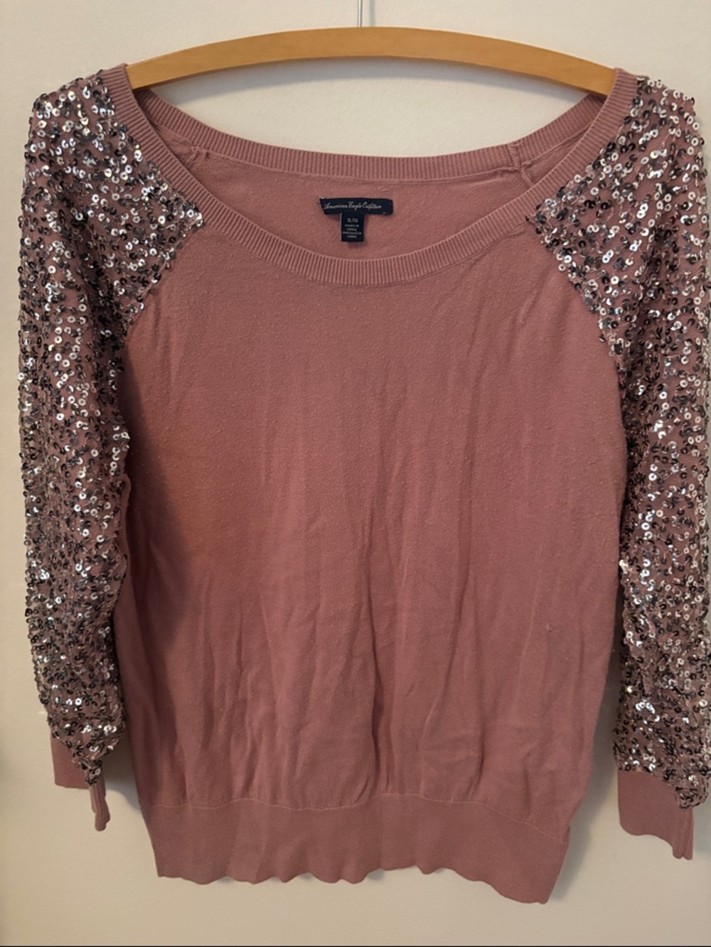 American Eagle Outfitters Rose Pink Knit Sweater